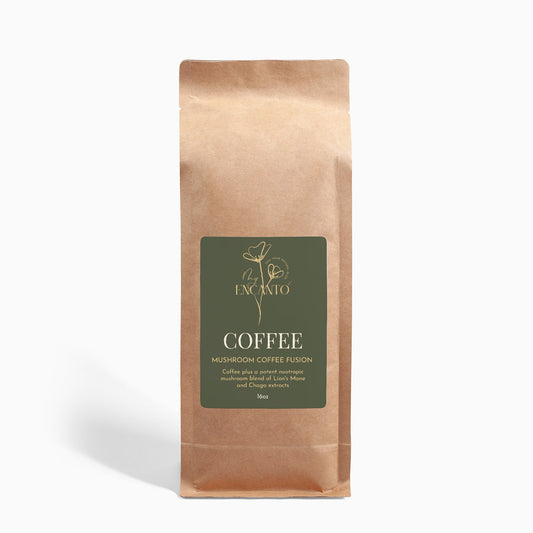 Fusión de café con champiñones - Melena de león y Chaga 16oz