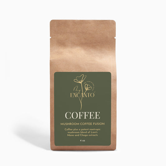 Fusión de café con champiñones - Melena de león y Chaga 4oz